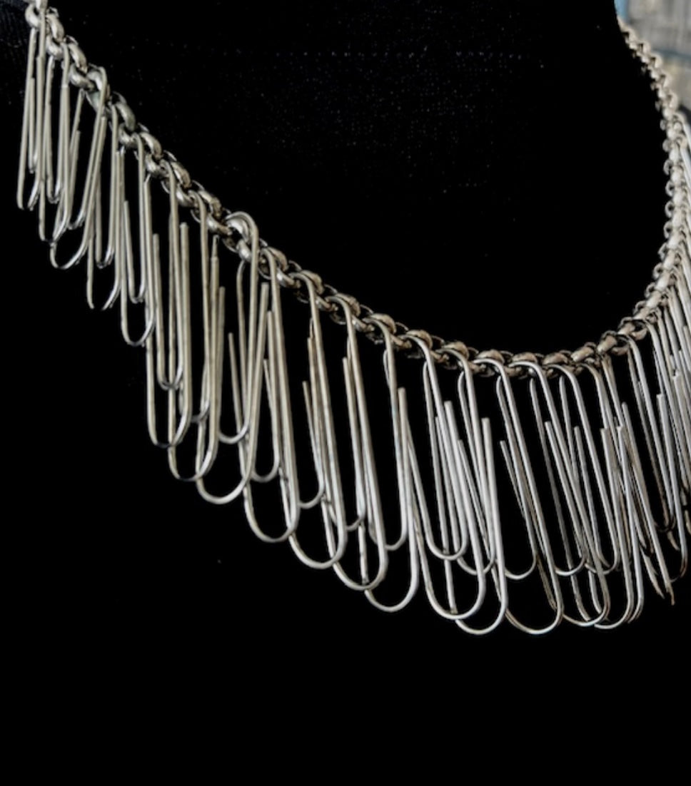Paper clip necklace