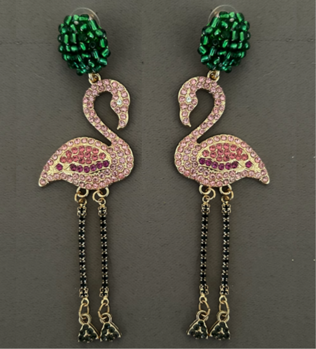 Flamingo earrings