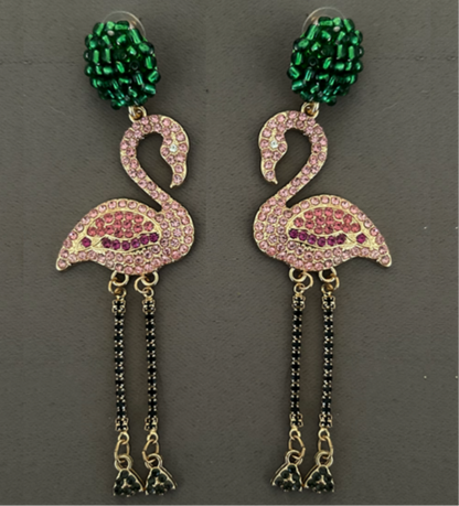 Flamingo earrings