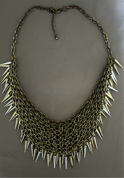 Necklace with cone pendants