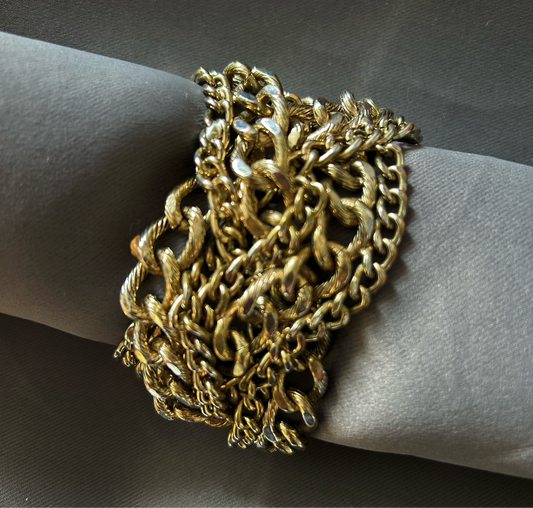 Heavy chain bracelet