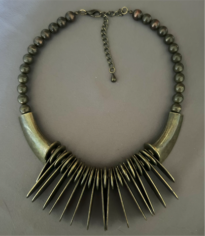 Brass etno necklace