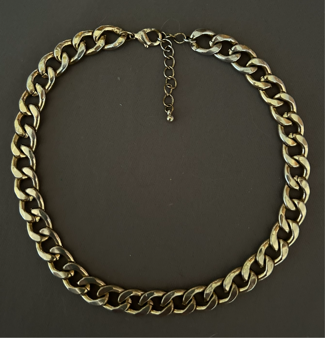 Brass chain necklace