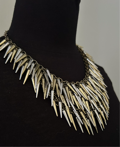 Necklace with cone pendants