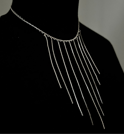 Necklace with chain pendants