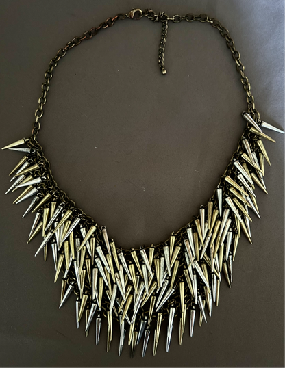 Necklace with cone pendants