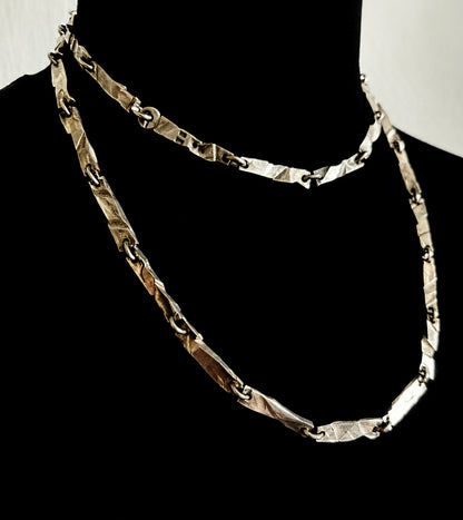 Handcrafted hammered sterling silver set