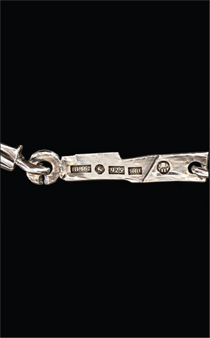 Handcrafted hammered sterling silver set