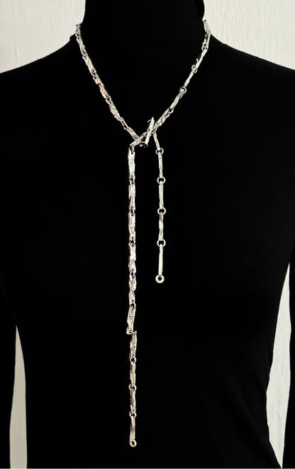 Handcrafted hammered sterling silver set