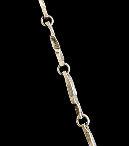 Handcrafted hammered sterling silver set