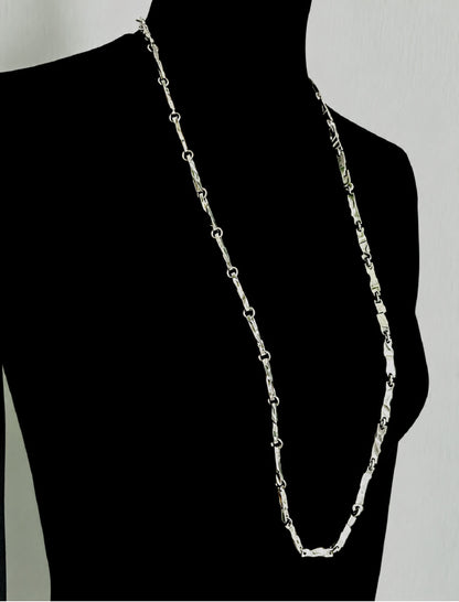 Handcrafted hammered sterling silver set