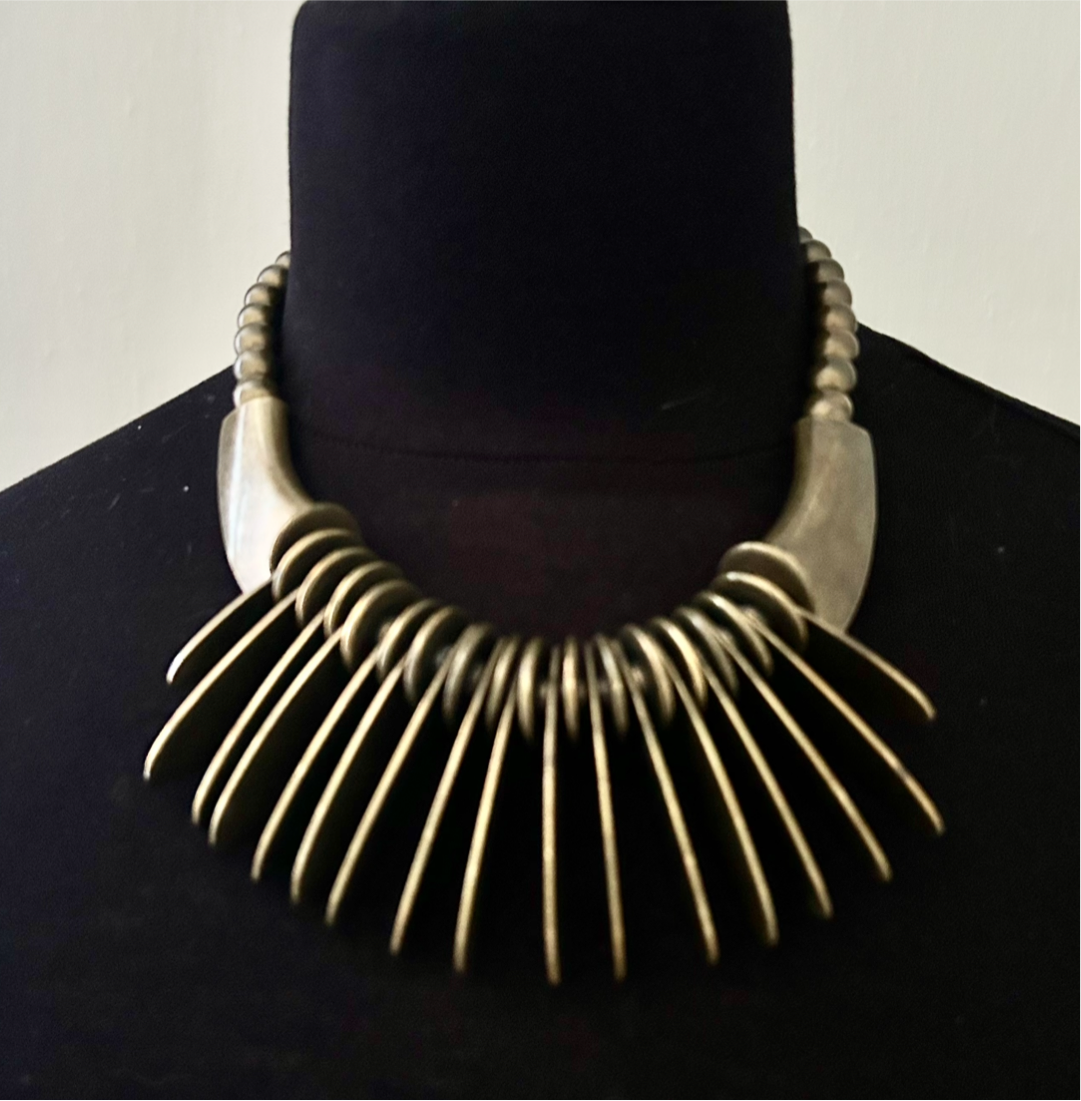 Brass etno necklace