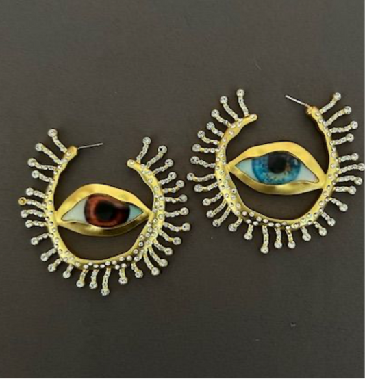 Eye earrings