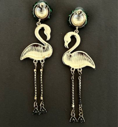 Flamingo earrings