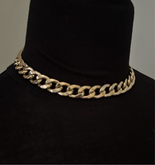 Brass chain necklace