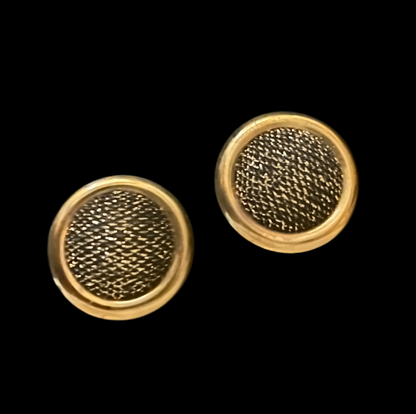 Black & gold mesh clips